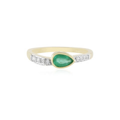 Gouden ring met een Zambia-smaragd (de Melo Gold)