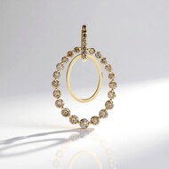 Colgante en oro con Diamante champán I2 (de Melo Gold)