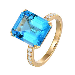 Anello in argento con Topazio Marambaia