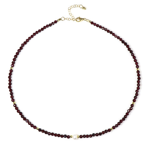 Collar en plata con Hematita dorada (Riya)