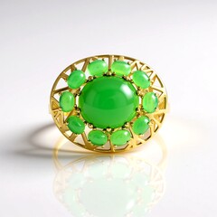Anello in argento con Crisoprasio