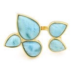 Larimar Silver Ring