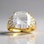 Anello in argento con Topazio Bianco