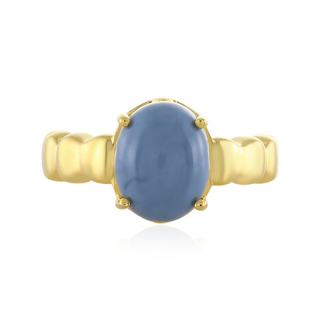 Anello in argento con Opale Blu