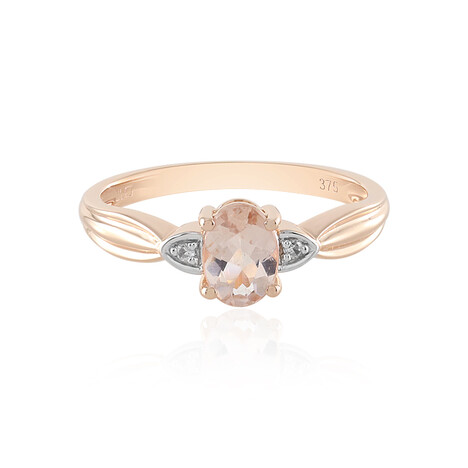 Anello in oro con Morganite