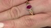 Anillo en oro con Rubí de Mozambique AAA (CIRARI)
