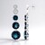 Orecchini in argento con Topazio Blu Londra (de Melo Essence)