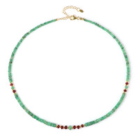 Zambian Emerald Silver Necklace