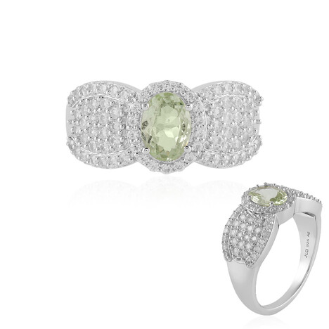 Merelani-Mint-Granat-Silberring