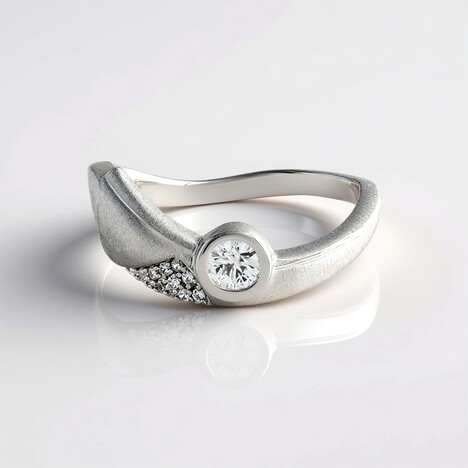 Anello in argento con Zircone (MONOSONO COLLECTION)