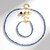 Parure in argento con Cianite del Nepal