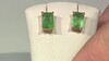 Pendientes en plata con Esmeralda de Zambia (Gems en Vogue)
