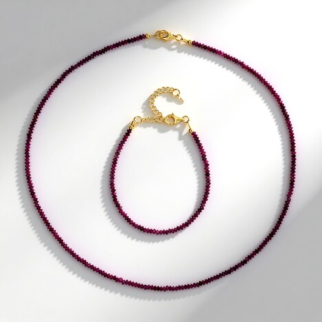 Parure in argento con Rubino Mozambico