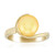 Anello in argento con Perla d'Acqua Dolce Gialla (TPC)