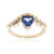 AAA-Tansanit-Goldring (de Melo Gold)