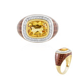 Anello in argento con Citrino (Adela Silber)