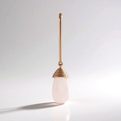 Ciondolo in argento con Quarzo Rosa (MONOSONO COLLECTION)