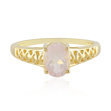 Anillo en plata con Cuarzo rosa
