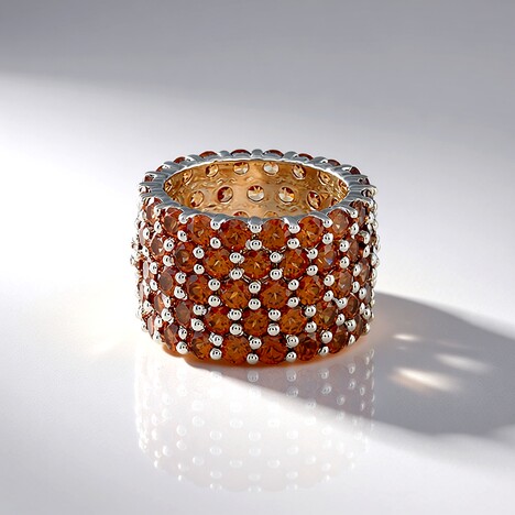 Anello in argento con Zircone Rosa