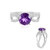 Amethyst-Silberring
