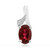 Ciondolo in argento con Rubellite Brasiliana AAA