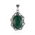 Malachite Silver Pendant (Art of Nature)
