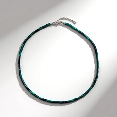 Collana in argento con Malachite