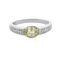 Anello in argento con Kunzite Canarino