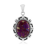 Ciondolo in argento con Turchese Mohave Kingman Viola con Rame (Faszination Türkis)