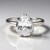 Anello in argento con Topazio Bianco