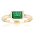 Anello in oro con Smeraldo Zambia