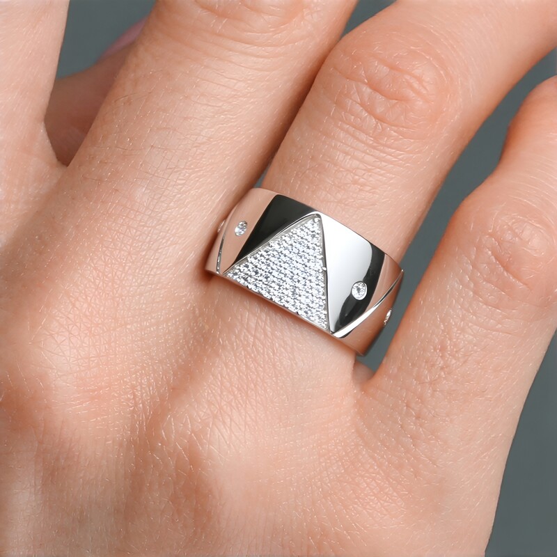 Zirkon-Silberring (de Melo)