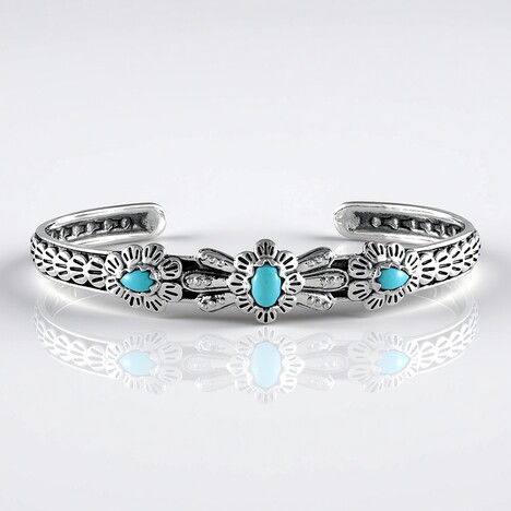 Bracelet en argent et Turquoise Sleeping Beauty (Desert Chic)