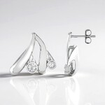 Orecchini in argento con Zircone (de Melo Essence)
