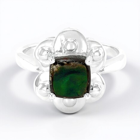 Anello in argento con Ammolite