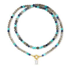 Collar en plata con Cuarzo blanco