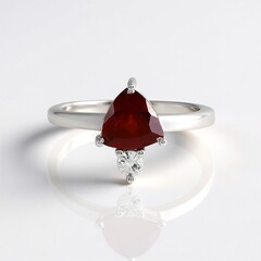 Anello in argento con Granato Essonite