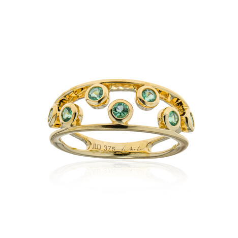9K AAA Zambian Emerald Gold Ring (de Melo)