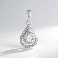 Pendentif en argent et Zircon
