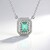 Collier en argent et Émeraude de couleur Paraiba