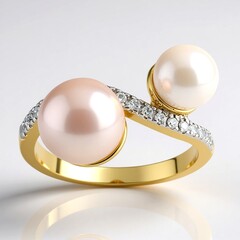 Anello in argento con Perla Ming Porpora (TPC)