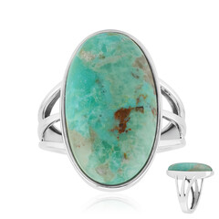 Zilveren ring met een Blauwe Kingman Mohave Turkoois (Jones Lee)