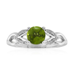 Burmesischer Peridot-Silberring