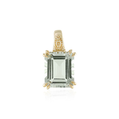 Pendentif en argent et Améthyste verte