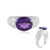Sibirischer Amethyst-Silberring (de Melo Essence)