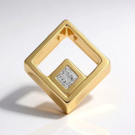 Ciondolo in oro con Diamante VVS1 (G) (Annette)