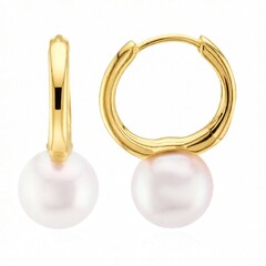 Pendientes en oro con Perla de Akoya