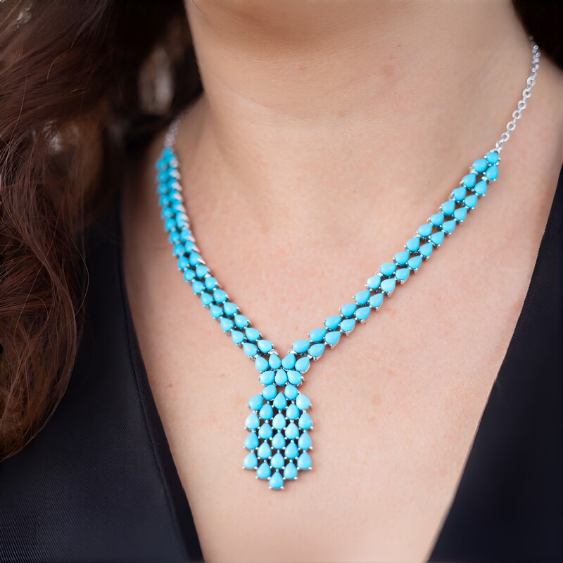 Collana in argento con Turchese Sleeping Beauty (Faszination Türkis)