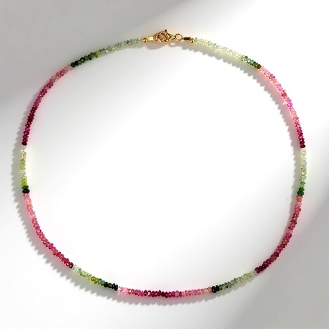 Collana in argento con Tormalina Rosa Nigeriana