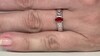 Anillo en plata con Cianita naranja